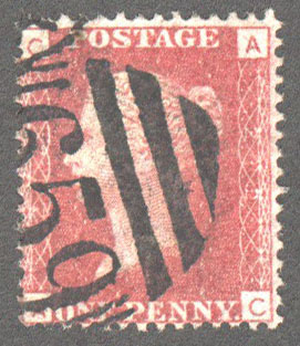 Great Britain Scott 33 Used Plate 212 - AC - Click Image to Close